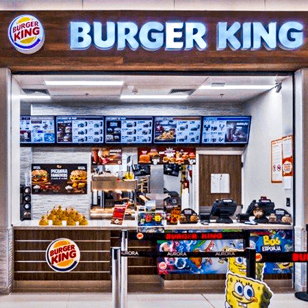 Imagem de interna da loja burger king
