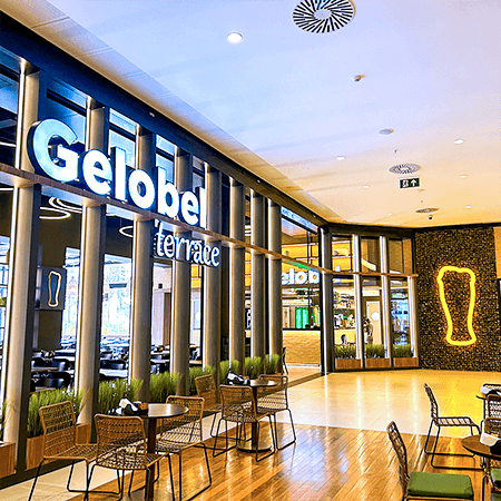 Imagem de interna da loja gelobel terrace