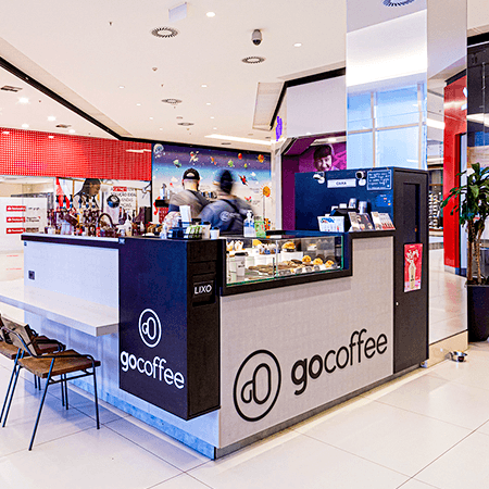 Imagem de interna da loja go coffee
