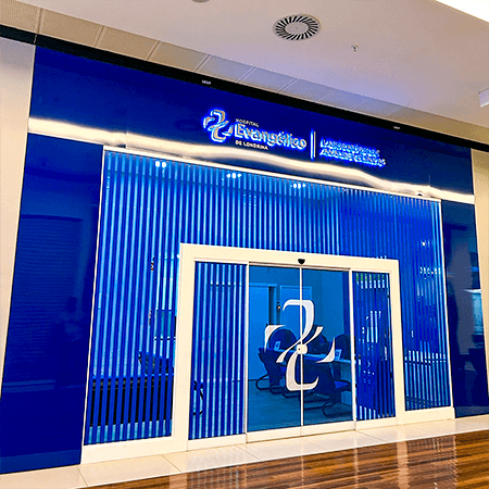 Imagem de interna da loja laboratório he - análises clínicas