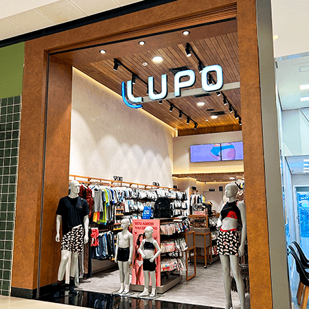 Imagem de interna da loja lupo
