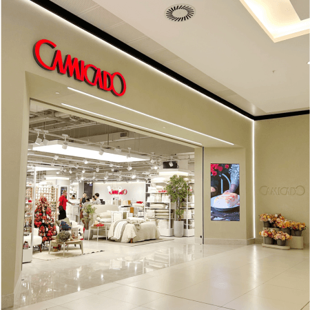 Imagem de interna da loja camicado