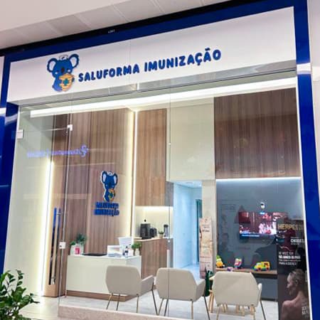 Imagem de interna da loja saluforma imunização
