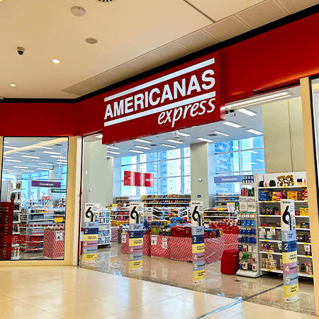Imagem de interna da loja americanas express