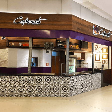 Imagem de interna da loja caponata