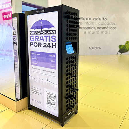 Imagem de interna da loja rentbrella