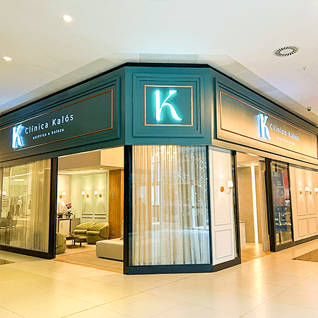 Imagem de interna da loja clínica kalós