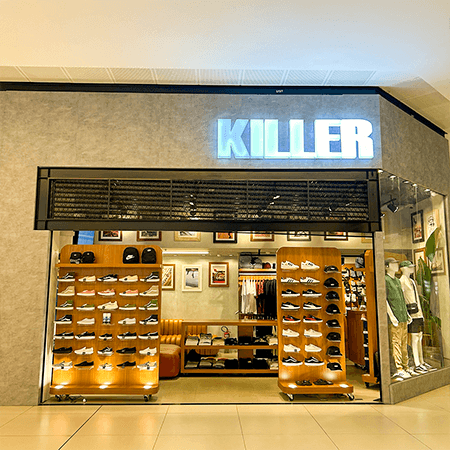 Imagem de interna da loja killer