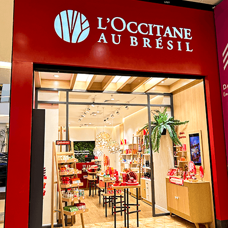 Imagem de interna da loja l´occitane au brésil