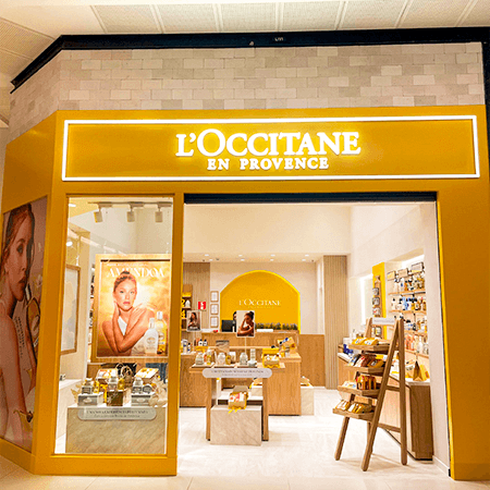Imagem de interna da loja l´occitane en provence