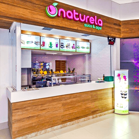 Imagem de interna da loja naturela