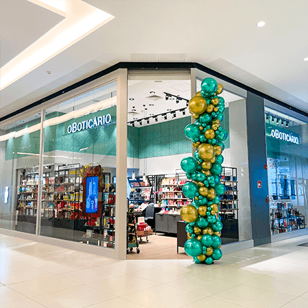 Imagem de interna da loja o boticário