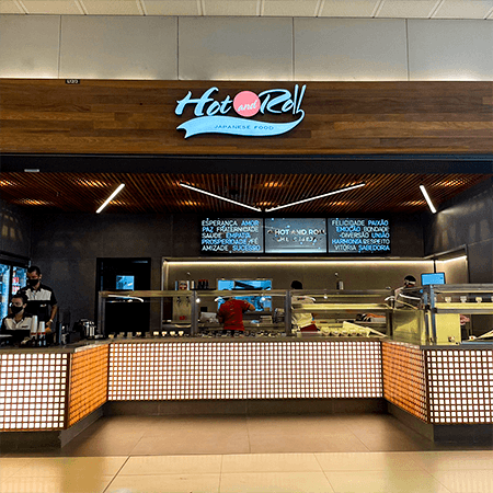 Logo da loja hot and roll